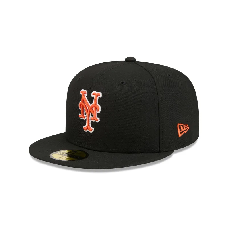 New Era New York Mets fitted hat black colorway - New Era Drops Clean Mets Fitted in All-Black Colorway