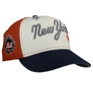 New Era New York Mets fitted hat white, grey, orange, chrome, burnt orange colorway - New Era Drops Fresh Mets Fitted with Chrome/Burnt Orange Pinwheel Design