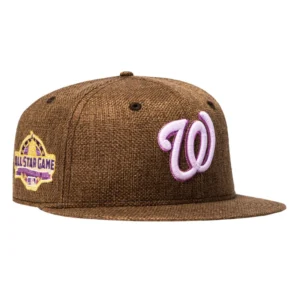 New Era Washington Nationals fitted hat Khaki, Pink colorway - May the Fourth All-Star Fitted: New Era’s Nationals 2018 Midsummer Classic Tribute