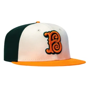 New Era Baltimore Orioles fitted hat Stone, Green, Orange colorway - New Era Drops Clean Baltimore Orioles City Connect Fitted in Stone and Green