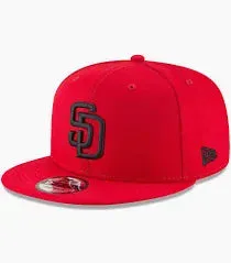 New Era San Diego Padres fitted hat Men's colorway - New Era Drops Fire Padres Fitted in Red and Black Colorway