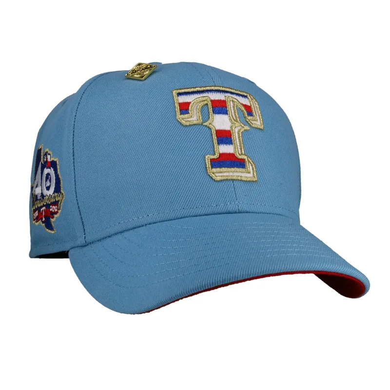 New Era New York Rangers fitted hat red, blue colorway - Rangers Centennial Fitted: New Era Honors 100 Years with Special Anniversary 59FIFTY