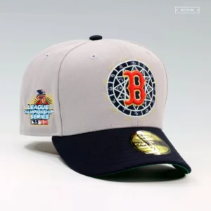 New Era Boston Red Sox fitted hat red colorway - Red Sox Drop Clean 2004 ALCS Fitted Celebrating Historic Championship Run