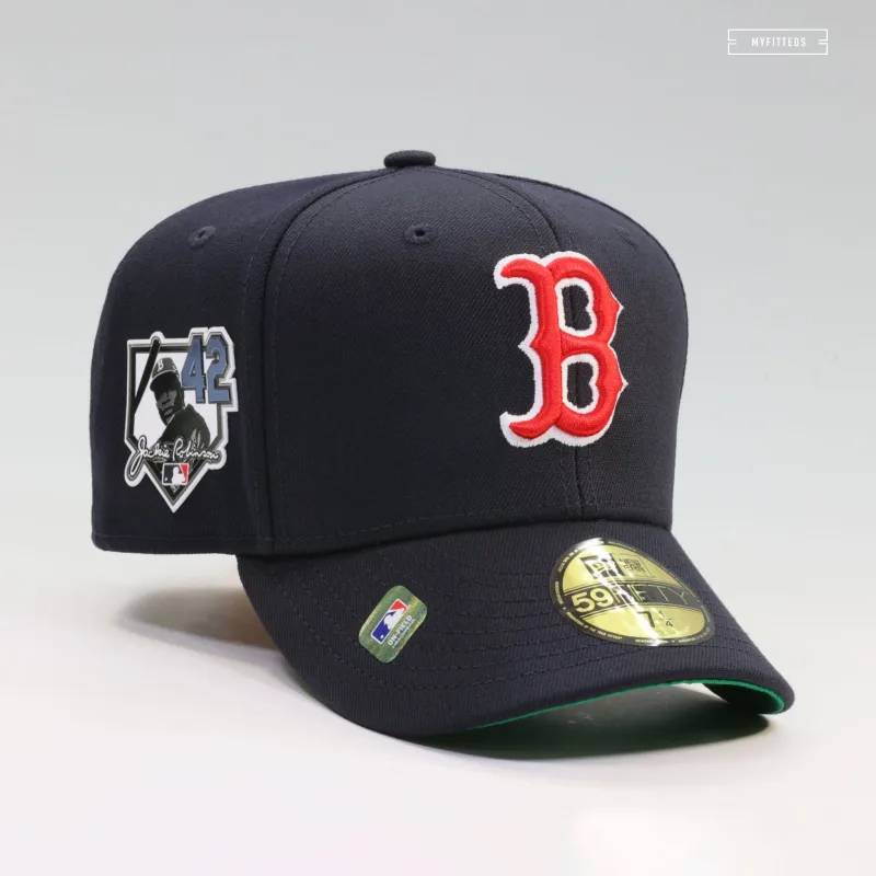 New Era Boston Red Sox fitted hat red colorway - Red Sox Honor Jackie Robinson with Special 2026 Fitted Release