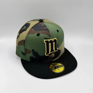 New Era Minnesota Twins fitted hat Men's colorway - New Era Drops Woodland Camo Twins Fitted with Custom M Logo