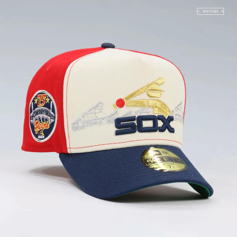 New Era Chicago White Sox fitted hat white colorway - 125 Years Strong Fitted: New Era’s White Sox Anniversary Horizon A-Frame Celebrates South Side History