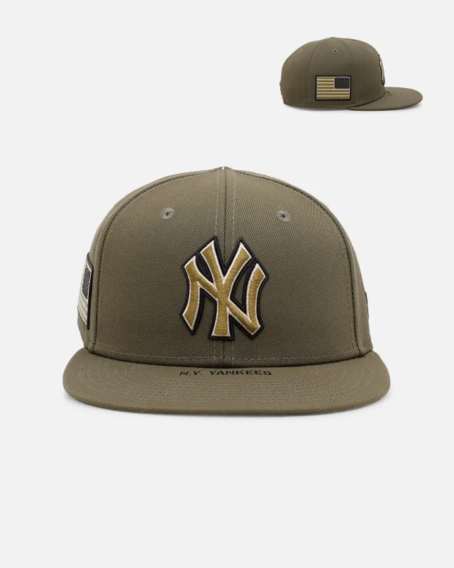 New Era New York Yankees fitted hat green, olive colorway - New Era Yankees Fitted Honors Armed Forces in Clean Olive Colorway