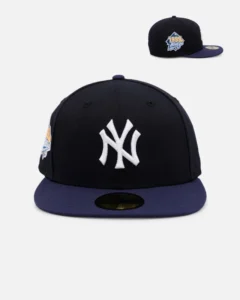 New Era New York Yankees fitted hat navy, grey colorway - New Era Yankees Fitted Gets Sneaky with Clean Two-Tone Design