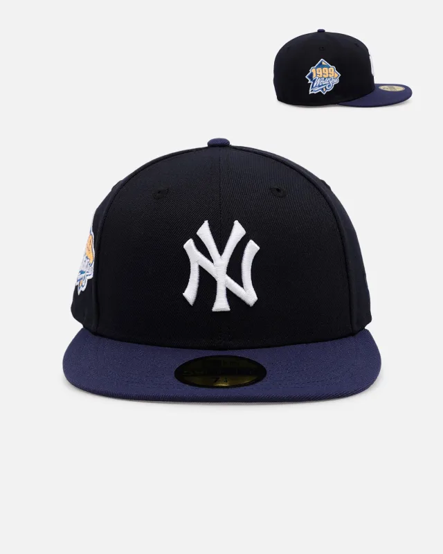 New Era New York Yankees fitted hat navy, grey colorway - New Era Yankees Fitted Gets Sneaky with Clean Two-Tone Design