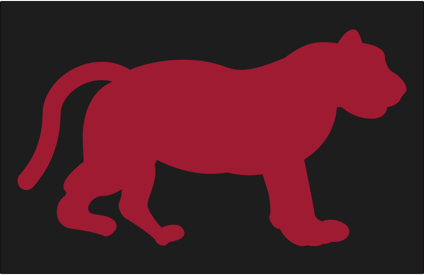 The 1901-02 Detroit Tigers red tiger cap logo