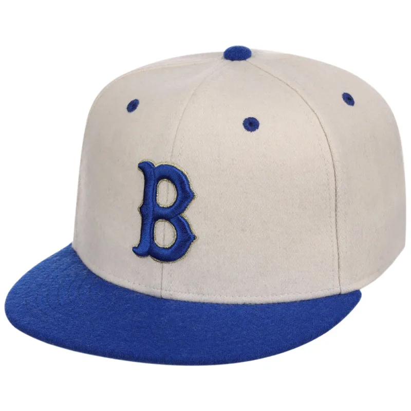 Ebbets Field Flannels New York Giants fitted hat royal colorway - Brooklyn Royal Giants NLB Ballpark Fitted Ballcap