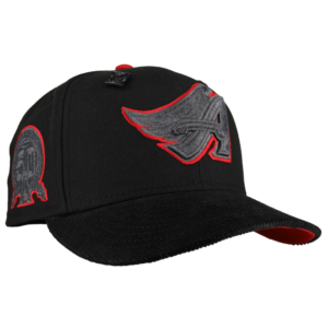 New Era Los Angeles Angels fitted hat black, red colorway - Angels 50th Anniversary Fitted Hat Back in Stock with Metallic Outline
