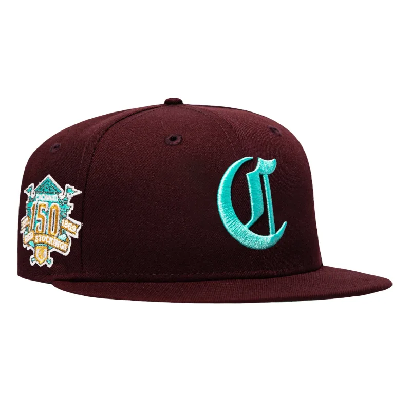 New Era Cincinnati Reds fitted hat Maroon colorway - 150 Years Strong Fitted: New Era’s Cincinnati Reds Sesquicentennial Anniversary Drop