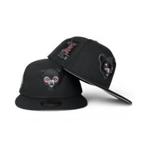 New Era Chicago Cubs fitted hat black, gray colorway - Cubs Fitted Gets Clean Black and Gray Treatment with Side Patch