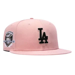 New Era Los Angeles Dodgers fitted hat Pink colorway - Stadium Legacy Fitted: New Era’s Pink Rouge Dodgers 50th Anniversary Drop
