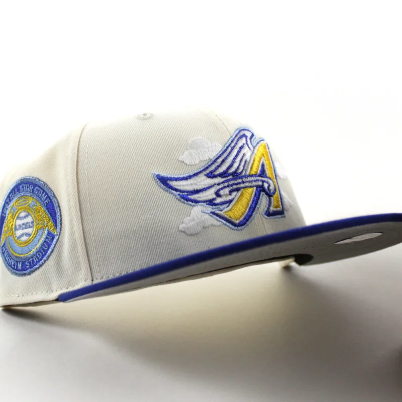 New Era Los Angeles Angels fitted hat Chrome White Blue Gray Under Brim colorway - Anaheim Angels 1967 All Star Game New Era 59Fifty Fitted Hat (Chrome White Blue Gray Under Brim)