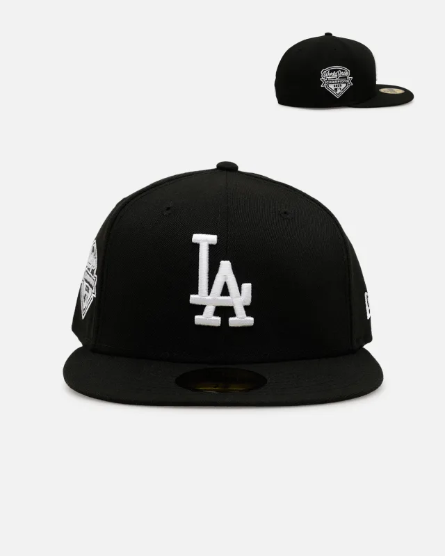 New Era Los Angeles Dodgers fitted hat black, white colorway - New Era Los Angeles Dodgers ‘2025 World Series Champions’ 59FIFTY Fitted Black/White