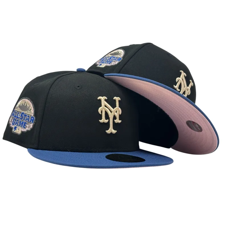 New Era New York Mets fitted hat pink colorway - New York Mets 2013 All Star Pink Brim New Era Fitted Hat