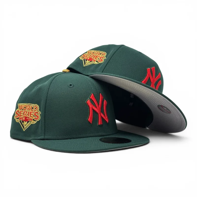 New Era New York Yankees fitted hat green colorway - New York Yankees 2009 World Series Fitted Hats-Green