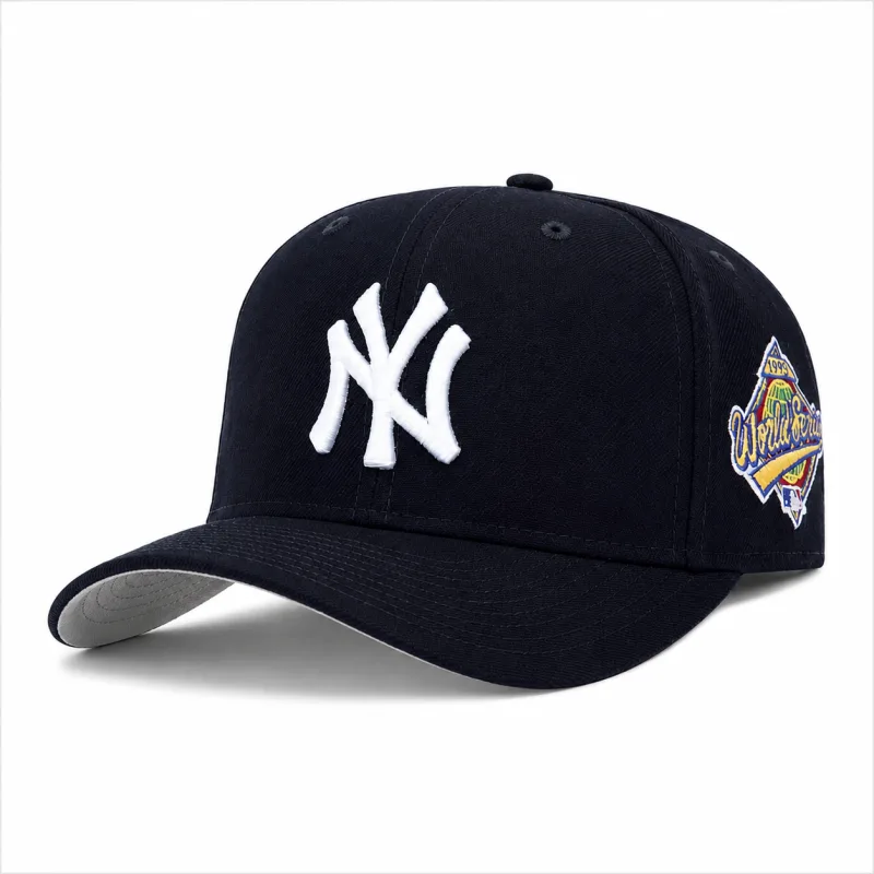 New Era New York Yankees fitted hat Grey Brim colorway - New York Yankees 1996 World Series Navy Cooperstown Collection 59Fifty Fitted Hat (Grey Brim)