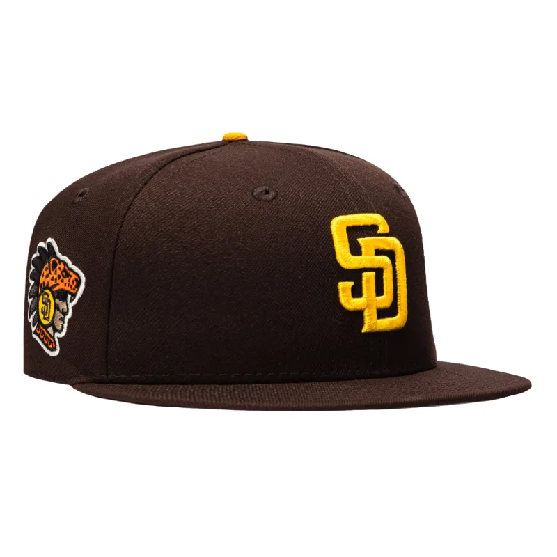 New Era San Diego Padres fitted hat Brown colorway - New Era Drops Clean Padres Fitted with 2026 Mexico Series Patch
