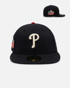 New Era Philadelphia Phillies fitted hat navy, blue colorway - New Era Philadelphia Phillies ‘250th Anniversary Side Patch’ 59FIFTY Fitted Navy