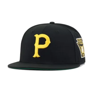 New Era Pittsburgh Pirates fitted hat black, green, yellow, gold colorway - 1925 World Series Fitted: New Era Drops Historic Pirates Comeback Championship Hat