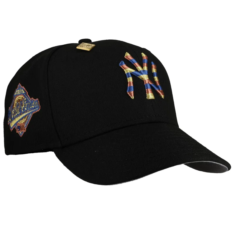 New Era New York Yankees fitted hat black, grey, gold, copper colorway - 1996 World Series Fitted: New Era Drops Yankees Championship Tribute in Black Gold