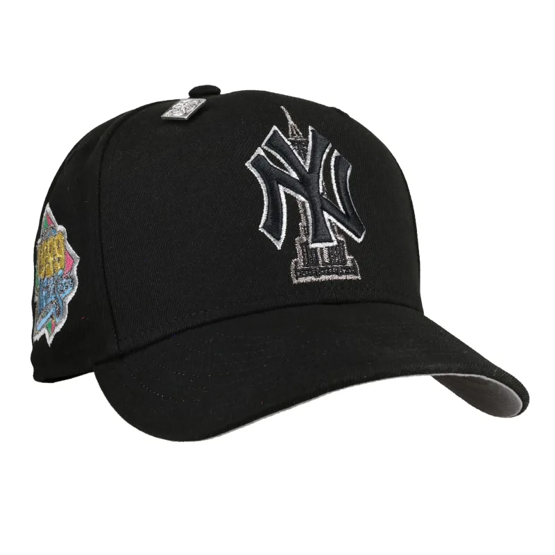 New Era New York Yankees fitted hat black, grey colorway - Dynasty Peak Fitted: New Era’s Yankees 1999 World Series Empire State 59Fifty Celebrates Millennium Champions