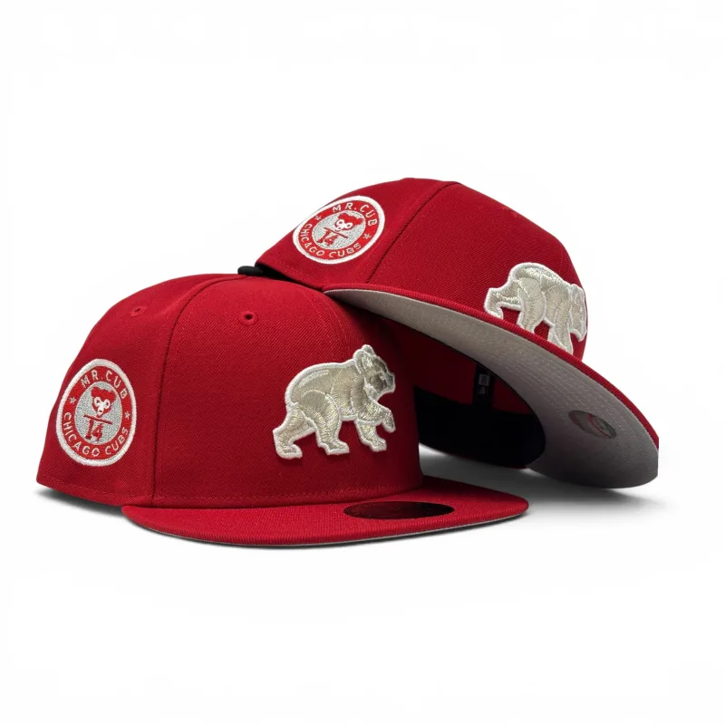 New Era Chicago Cubs fitted hat red colorway - Chicago Cubs 1990 All Star Game 59Fifty New Era Fitted Hat-Red