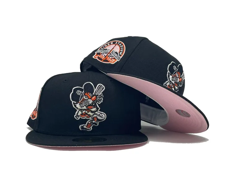 New Era Detroit Tigers fitted hat pink colorway - DETROIT TIGERS PINK BRIM NEW ERA FITTED HAT