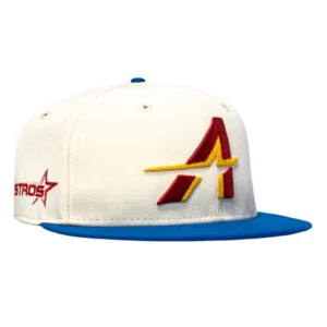 New Era Houston Astros fitted hat White, Royal, Red colorway - New Era 59Fifty More Than Metal Houston Astros Stros Patch 2025 City Connect Hat – White, Royal, Red