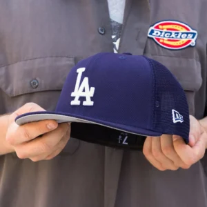 New Era Los Angeles Dodgers fitted hat grey, royal colorway - LOS ANGELES DODGERS MLB DARK ROYAL MESH GREY UV / NEW ERA 59FIFTY