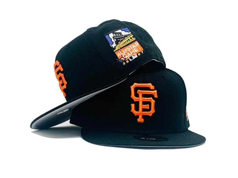 New Era New York Giants fitted hat gray colorway - SAN FRANCISCO GIANTS 2007 ALL STAR GAME GRAY BRIM NEW ERA FITTED HAT