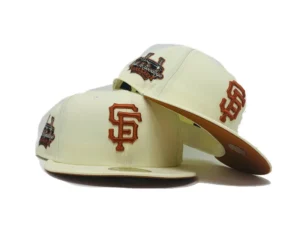 New Era New York Giants fitted hat orange colorway - SAN FRANCISCO GIANTS ” TELL IT GOODBYE” CANDLESTICK PARK FALL ORANGE BRIM NEW ERA FITTED HAT