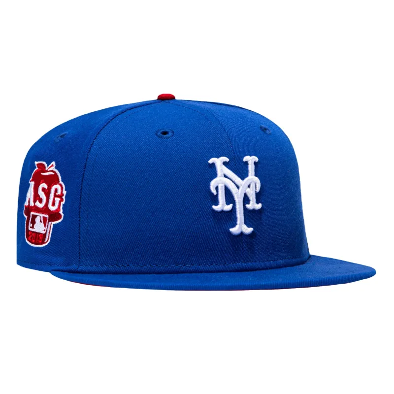 New Era New York Mets fitted hat Royal colorway - New Era 59Fifty New York Mets 2013 All Star Game Patch Red UV Hat – Royal