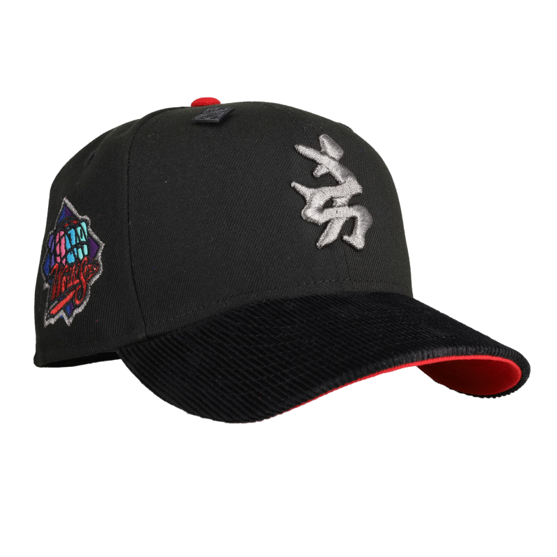 New Era New York Yankees fitted hat black, red colorway - New York Yankees 1999 World Series Black Corduroy 59Fifty Fitted Hat