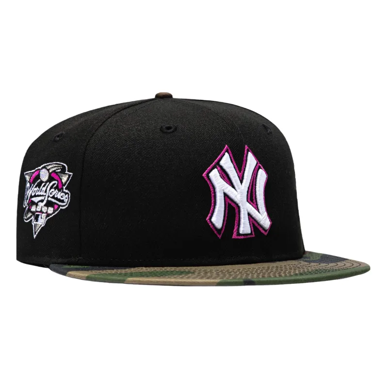 New Era New York Yankees fitted hat Black, Camo colorway - New Era 59Fifty New York Yankees 2000 World Series Patch Hat – Black, Camo