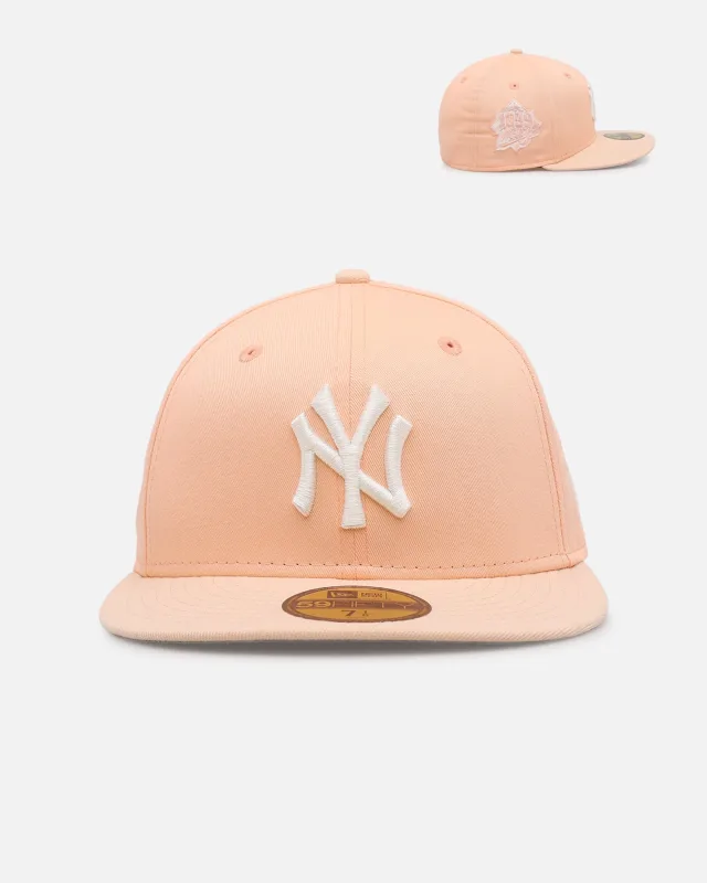 New Era New York Yankees fitted hat orange colorway - New Era New York Yankees ‘Peaches’ 59FIFTY Fitted Peach