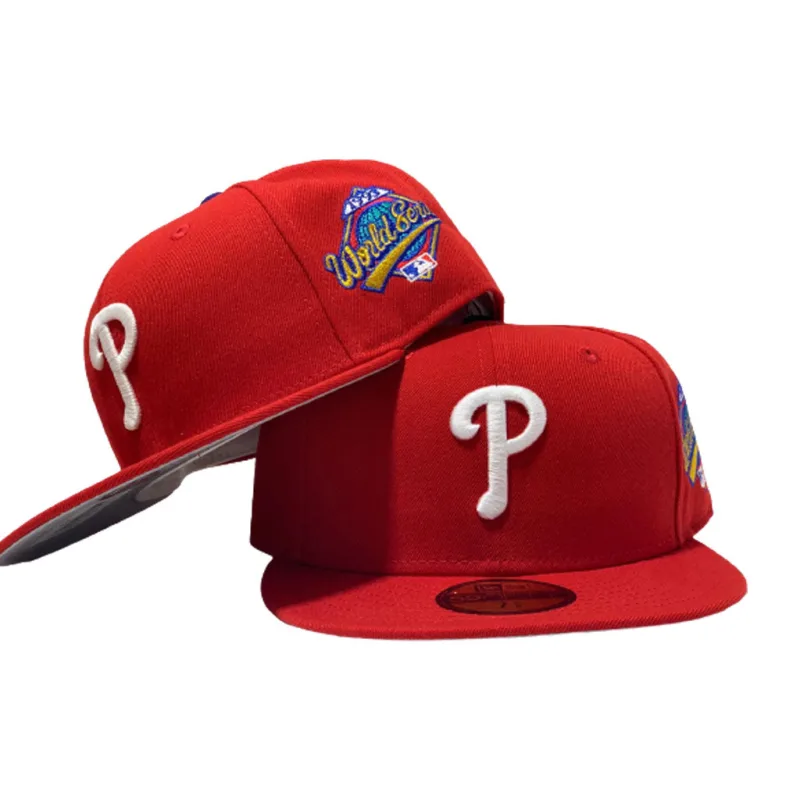 New Era Philadelphia Phillies fitted hat red colorway - PHILADELPHIA PHILLIES 1993 WORLD SERIES RED NEW ERA FITTED HAT