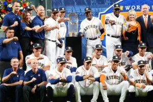 Houston Astros 45th Anniversary commemorative logo from the 1994 season