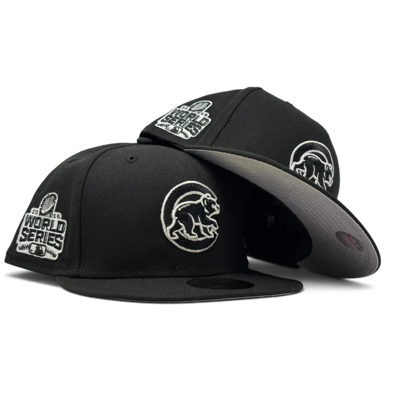 New Era Chicago Cubs fitted hat black colorway - New Era Drops Clean Chicago Cubs Fitted in Classic Black