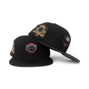 New Era Chicago Cubs fitted hat black, gray, gold colorway - 1990 All-Star Game Fitted: New Era Honors Wrigley Field’s Big Night with a Cubs Gold Standout