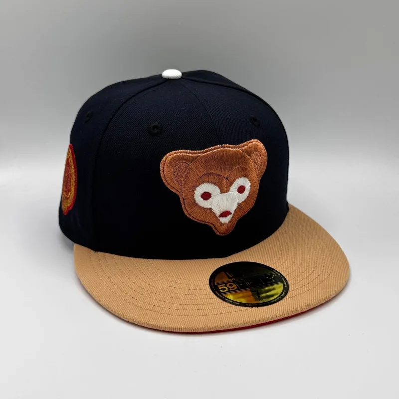 New Era Chicago Cubs fitted hat blue colorway - New Era Drops Sweet Chicago Cubs Fitted with Caramel Cubbies Side Patch