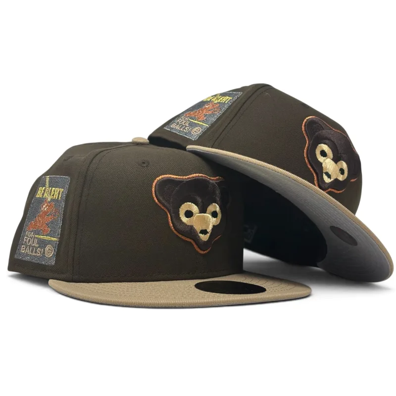 New Era Chicago Cubs fitted hat walnut colorway - New Era Drops Chicago Cubs Fitted with Sneaky Foul Ball Logo in Walnut