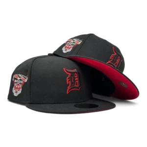 New Era Detroit Tigers fitted hat red colorway - Detroit Tigers 2000 All Star Game “Cherry Pack” Red Brim Fitted Hat