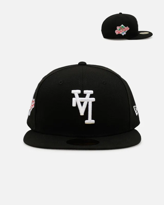 New Era Los Angeles Dodgers fitted hat black colorway - New Era Drops Sneaky Clean Dodgers Fitted with Upside Down LA Logo