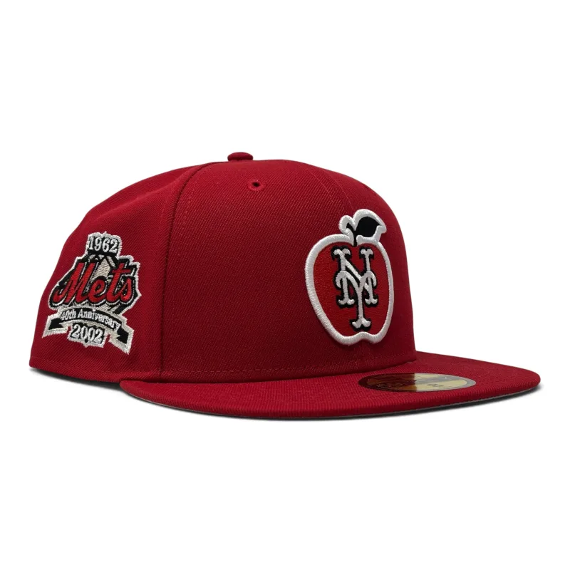 New Era New York Mets fitted hat gray, red colorway - 1986 Mets Fitted: New Era Celebrates the 40th Anniversary of a Championship for the Ages