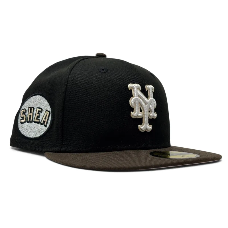 New Era New York Mets fitted hat black, pink, brown colorway - New Era Drops Shea Stadium Mets Fitted with Pink Brim Twist
