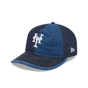 New Era New York Mets fitted hat - New York Mets Multi-Panel Denim Retro Crown 59FIFTY Fitted Hat
